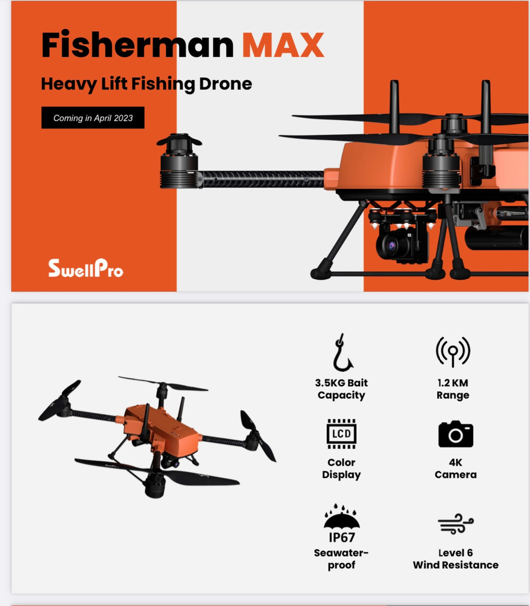 SwellPro FD2 MAX drone PREORDER – Hooked On Tackle TX